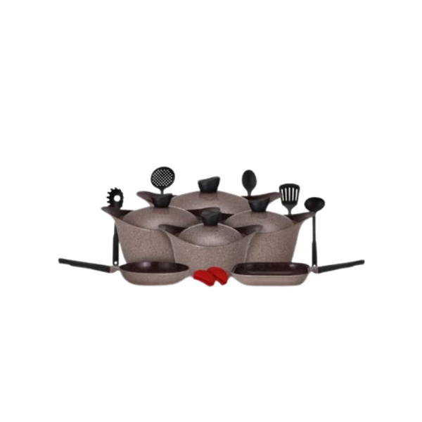 LAHOYA CHOCOLATE MARBLE  17PC COOKING SET