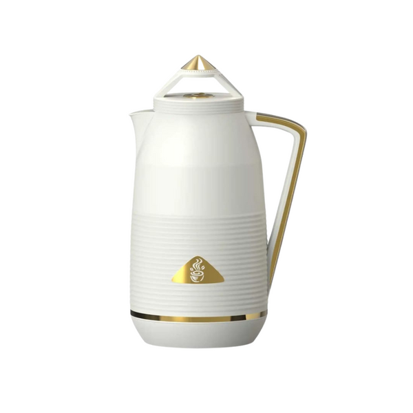 AVCI1.0L Premium Vacuum Flask | Elegant Gold Accents  Perfect for Hot & Cold Beverages