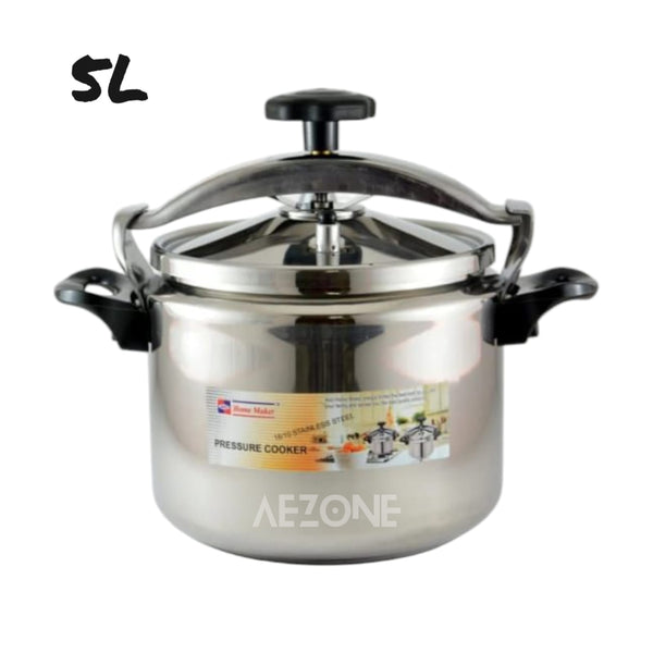 AVCI HOME MAKER Stainless Steel Pressure Cooker - 21cm - 5 Liter Capacity