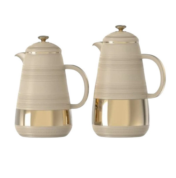Home Maker 2-Piece Dallah Set, 1L & 0.7L Vacuum Insulated Flasks | Elegant Design | Keeps Heat for 12 Hours